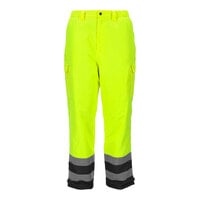 RefrigiWear HiVis Lime / Black Insulated Waterproof Pants
