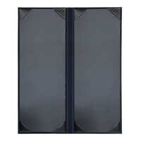 H. Risch, Inc. Oakmont Blue 2-Panel Menu Cover with Album Style Corners