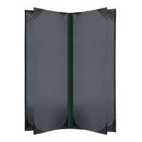 H. Risch, Inc. Oakmont Green 6-Panel Menu Cover with Album Style Corners