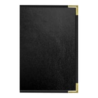 H. Risch, Inc. Oakmont Black 10-View Menu Cover