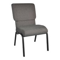 Flash Furniture Advantage 20 1/2" Fossil Church Chair with Black Frame