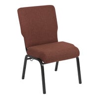 Flash Furniture Advantage 20 1/2" Cinnamon Church Chair with Black Frame