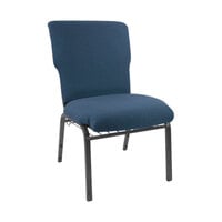 Flash Furniture Advantage Discount 21" Navy Church Chair with Black Frame