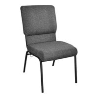 Flash Furniture Advantage 18 1/2" Fossil Church Chair with Black Frame