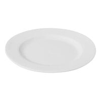 Bon Chef Mezzo 7" Bright White Porcelain Wide Rim Plate - 48/Case