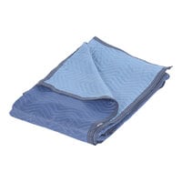 Vestil 72" x 80" All-Weather Blue Non-Woven Fabric Moving Blanket