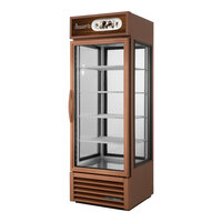 True G4SM-23-HC~TSL01 27 1/2" Four-Sided Black Refrigerated Glass Door Merchandiser