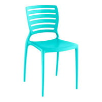 Lancaster Table & Seating Sol Teal Resin Side Chair
