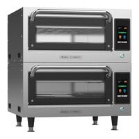 Pratica STI-101-1-DBL Forza STi Electric Ventless Stainless Steel Double Deck High-Speed Pizza Oven - 208/240V, 1 Phase