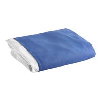 1888 Mills Beyond 80" x 60" Queen Size Blue Polyester Bed Skirt - 6/Case