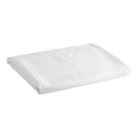 1888 Mills Beyond Woven 120" x 87" Full Size White Micro Check 100% Spun Polyester Heavy Weight Top Sheet - 12/Case