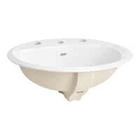 American Standard 0475020.020 Aqualyn 20 3/8" x 17 3/8" White Vitreous China Single Bowl Drop-In Sink with 8" Centerset