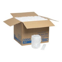 Dixie 7 3/4 inch Jumbo Clear Wrapped Straw - 12000/Case