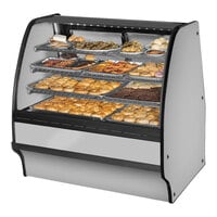 True TGM-DC-48-SC/SC-S-S 48 1/4" Curved Glass Stainless Steel Dry Bakery Display Case with Stainless Steel Interior