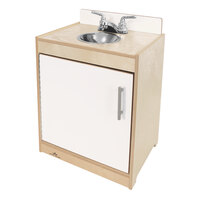 Whitney Brothers Contemporary 19" x 15" x 26 1/4" White Sink