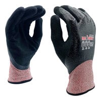 Cordova Machinist-Ice Salt and Pepper 13 Gauge HPPE / Synthetic Fiber Cut-Resistant Gloves with Black Sandy Nitrile Palm Coating