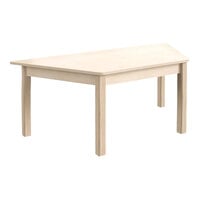 Flash Furniture Bright Beginnings 18" Trapezoid Wooden Preschool Classroom Activity Table