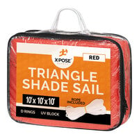 Xpose Safety Red Triangular HDPE Shade Sail