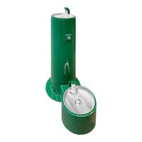 Stern Williams 5325-90-GR Woodland Green Outdoor Pedestal Drinking Fountain with Pet Station - Non-Refrigerated