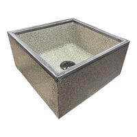 Stern-Williams SB-900 24" x 24" x 12" Serviceptor Mop Sink Basin with Stainless Steel Caps