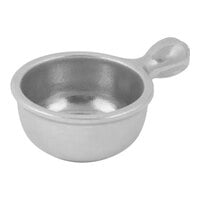 Bon Chef 8 oz. Pewter-Glo Cast Aluminum Soup Bowl with Handle