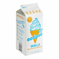 Eclipse Foods Dairy-Free Vegan Vanilla Soft Serve Ice Cream Mix 0.5 Gallon - 6/Case