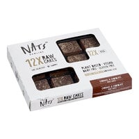 Nats Rawline Plant-Based Vegan Caramel and Chocolate Raw Cake Square 2.3 oz. - 12/Case