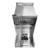 Halifax VHSF2CFT 24" Ventless Countertop Hood System with Ansul Fire Suppression System - 208-240V