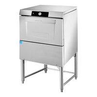 Hobart LXGNPR-1 Advansys Low Temperature Undercounter Glass Washer with PuriRinse and 14" Leg Stand - 120V