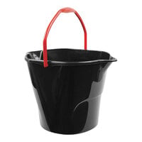 Libman 517 3 Gallon Black Round Utility Bucket - 6/Case