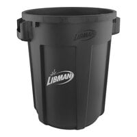 Libman 1570 32 Gallon Black Round Trash Can