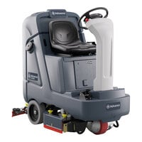 Advance SC4000 28D 56120023 28" Cordless Ride-On Disc Floor Scrubber with Wet Batteries - 33 Gallon, 36V, 250 RPM