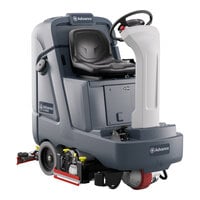 Advance SC4000 32C 56120049 32" Cordless Ride-On Cylindrical Floor Scrubber with AGM Batteries - 33 Gallon, 36V, 776.5 RPM