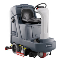 Advance SC4000 32C 56120047 32" Cordless Ride-On Cylindrical Floor Scrubber with Wet Batteries - 33 Gallon, 36V, 776.5 RPM