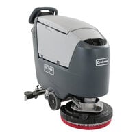 Advance SC500 20D 56384690 20" Quiet Walk Behind Floor Scrubber with (2) 105 Ah Wet Batteries, Charger, and Brush - 12 Gallon