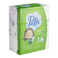 Puffs Plus Lotion 124 Sheet 3-Pack 2-Ply Facial Tissue Box