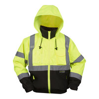 Cordova Reptyle Hi-Vis Lime Type R Class 3 3-in-1 Bomber Jacket with Detachable Hood