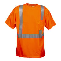 Cordova Cor-Brite Type R Class 2 Hi-Vis Orange Mesh Short Sleeve Safety Shirt with Reflective Tape