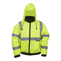 Cordova Reptyle Hi-Vis Lime Type R Class 3 Bomber Jacket with Detachable Hood