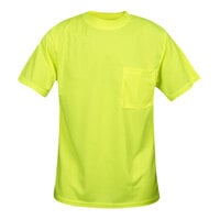 Cordova Cor-Brite Hi-Vis Lime Mesh Short Sleeve Safety Shirt