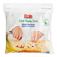Dole Chef-Ready Cuts IQF Sliced Bananas 5 lb. - 2/Case