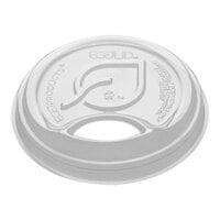 Eco-Products GreenStripe 12, 16, and 22 oz. PLA Compostable Flat Sip Lid for Paper Cold Cups - 1000/Case