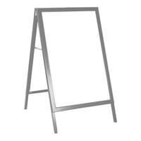 United Visual Products 22" x 28" Silver Slide-In A-Frame Sign Board