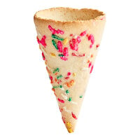 The Cone Guys Sprinkle Cookie Ice Cream Cone - 120/Case