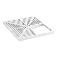 Sioux Chief 861-53 White PVC Open-Quarter Strainer for 861 Series SquareMax Floor Sinks