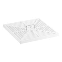 Sioux Chief 861-5 White PVC Full Strainer with Lift Handle for 861 Series SquareMax Floor Sinks