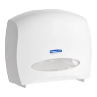 Kimberly-Clark Professional 09508 White Jumbo Roll Horizontal Toilet Paper Dispenser with Stub Roll Section