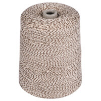 Baker's Mark Brown and White Variegated Polyester Cotton Blend Baker's Twine 2 lb. Cone