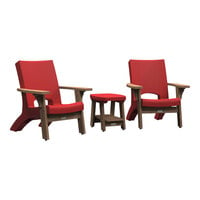 Mayne Mesa Red Chair and Table Set