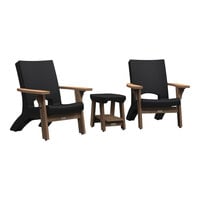 Mayne Mesa Black Chair and Table Set